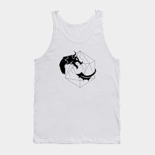 D20 Dragon Black Tank Top